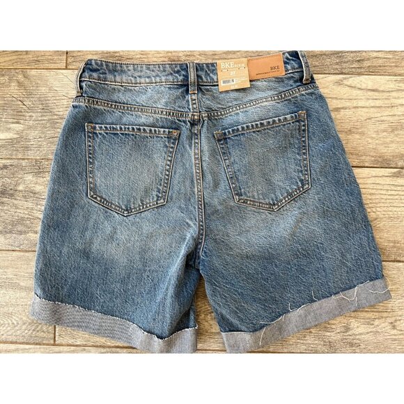 BKE Buckle Denim Shorts 27 Parker High Rise ABK696 Distressed NWT Cuffed Western - Picture 6 of 6